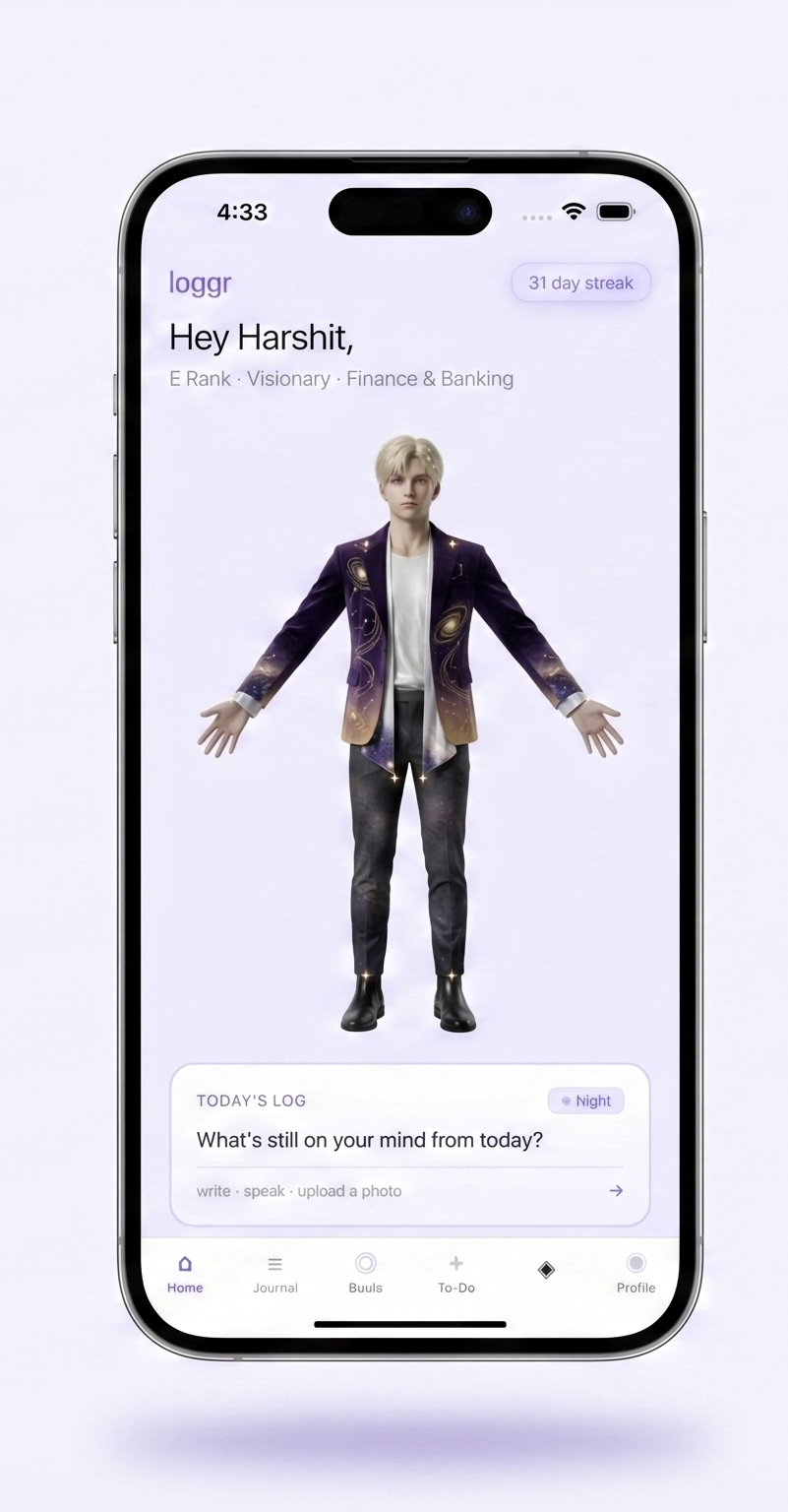 Loggr app screenshot